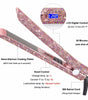 Professional Titanium Glitter Hair Straightener – Diamond Crystal Flat Iron