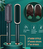 Dual-Purpose Hair Straightener & Curling Brush – Negative Ion Hot Comb