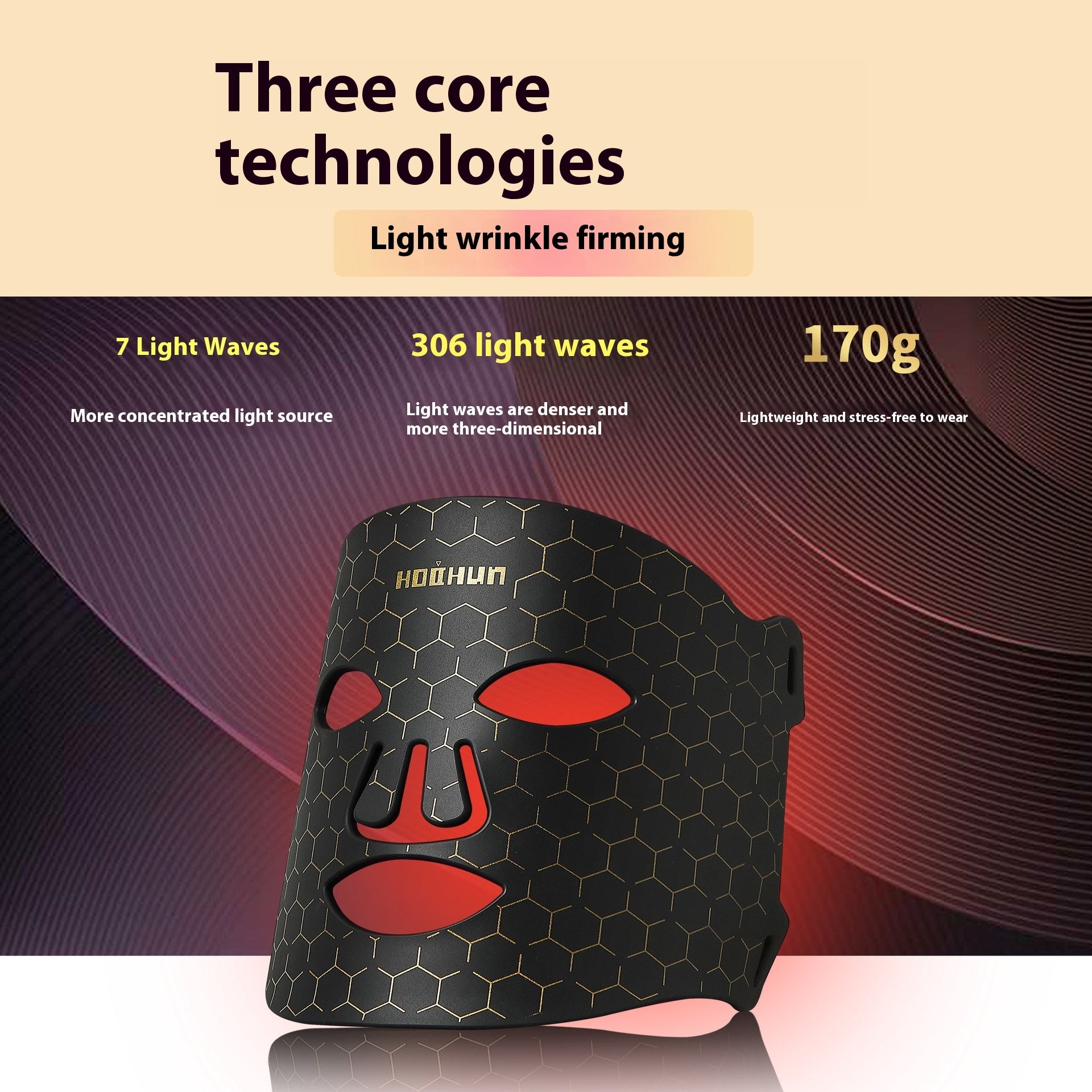 Seven-color LED Photon Skin Rejuvenation Mask Beauty Instrument
