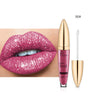 Pudaier Sip Glitter Flip Matte Shimmer Lip Gloss No Stain On Cup Diamond Lipstick