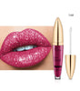 Pudaier Sip Glitter Flip Matte Shimmer Lip Gloss No Stain On Cup Diamond Lipstick
