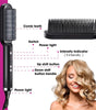 Dual-Purpose Hair Straightener & Curling Brush – Negative Ion Hot Comb