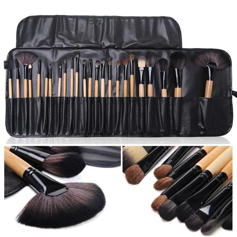 24 Pcs Makeup Brushes Set – Professional Beauty Tools with Gift Bag