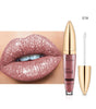 Pudaier Sip Glitter Flip Matte Shimmer Lip Gloss No Stain On Cup Diamond Lipstick