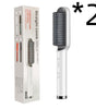 Dual-Purpose Hair Straightener & Curling Brush – Negative Ion Hot Comb